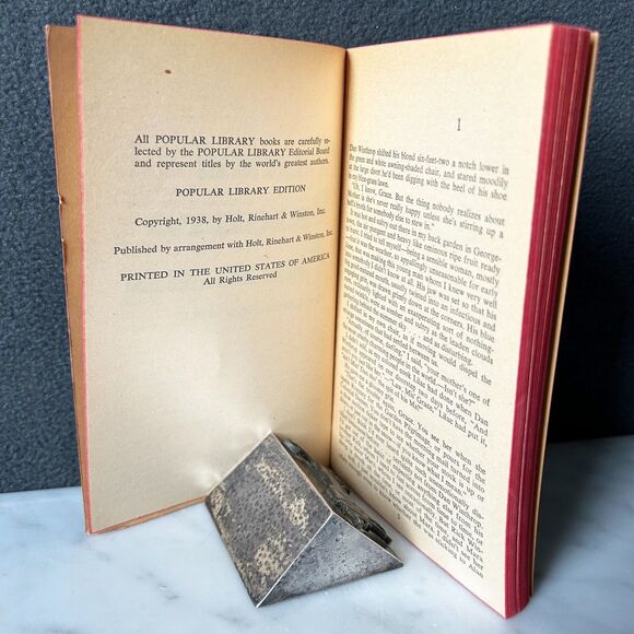 Three Bright Pebbles by Leslie Ford Paperback Book 1938 Popular Library - Picture 5 of 5